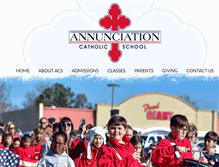 Tablet Screenshot of annunciationcatholicschool.org